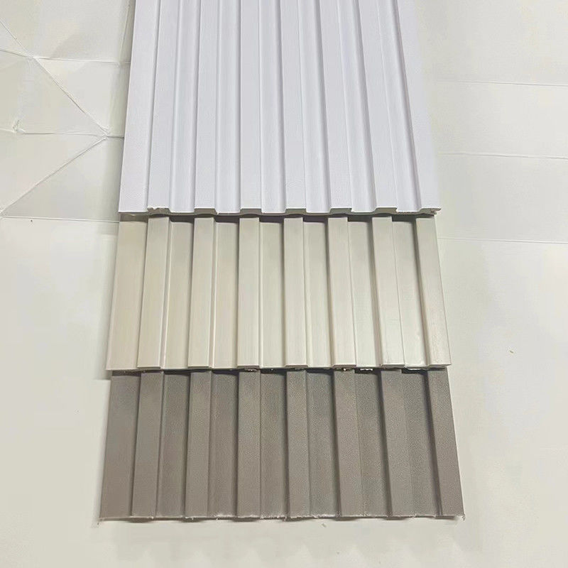 WPC Fiber Grating Beyaz Gri Kahverengi Ev Dekoratif Tahta